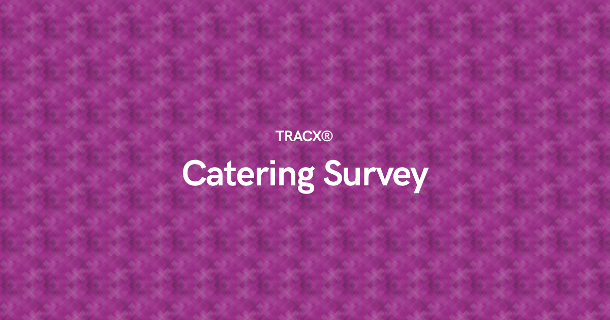 Catering Survey