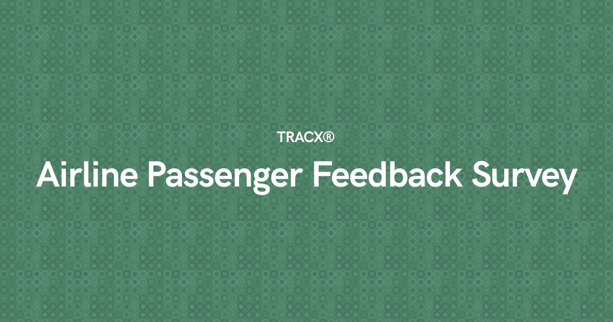 Airline Passenger Feedback Survey