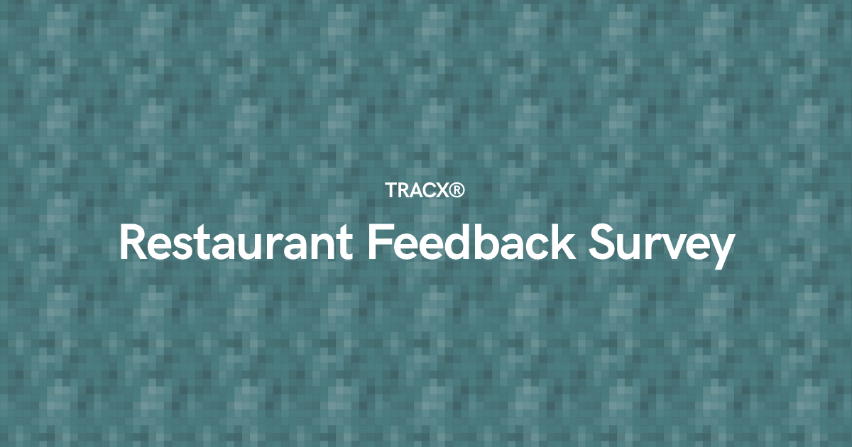 Restaurant Feedback Survey