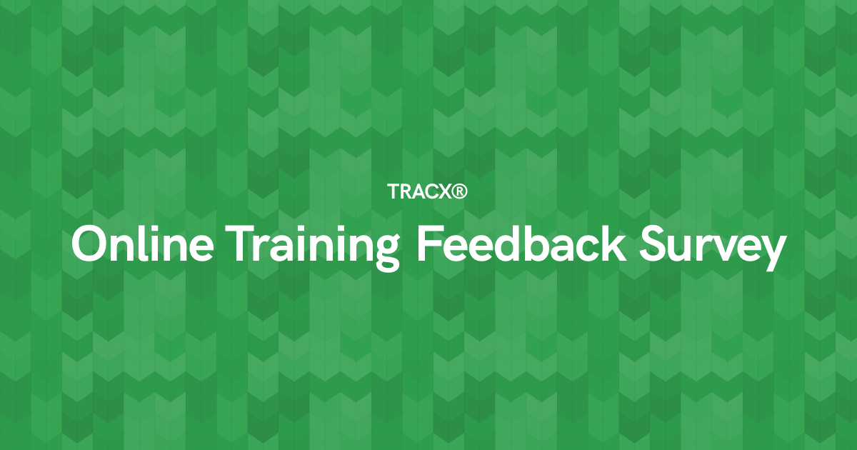 Online Training Feedback Survey