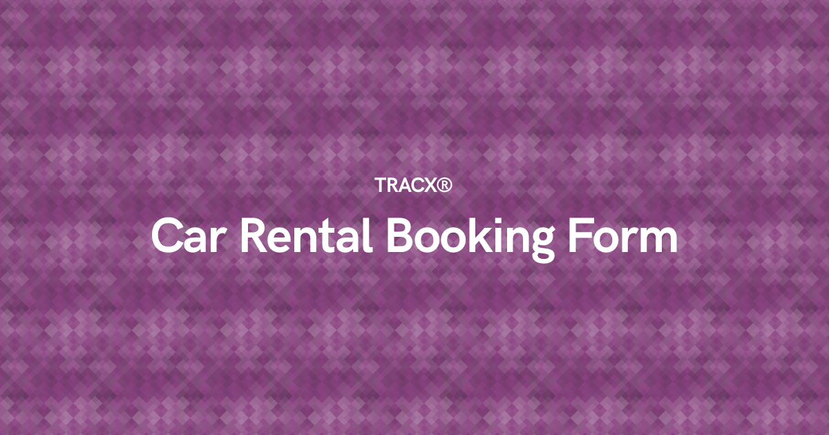 Car Rental Booking Form
