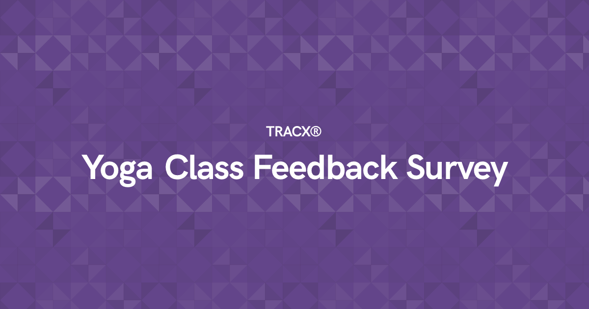 Yoga Class Feedback Survey