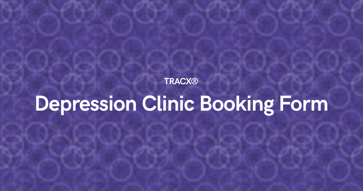 Depression Clinic Booking Form