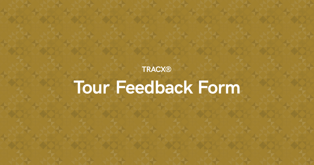 Tour Feedback Form
