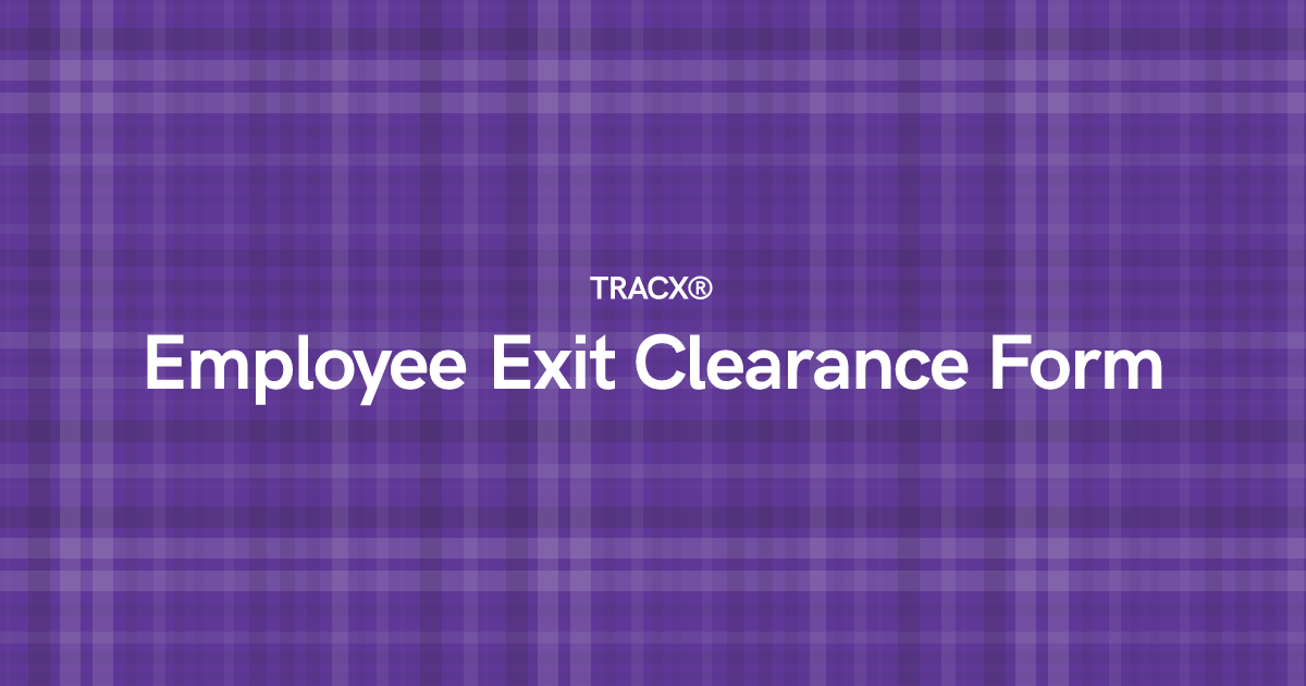 Employee Exit Clearance Form