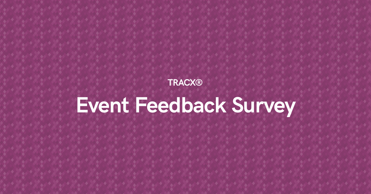 Event Feedback Survey