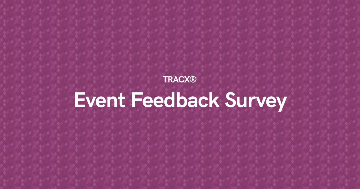 Event Feedback Survey