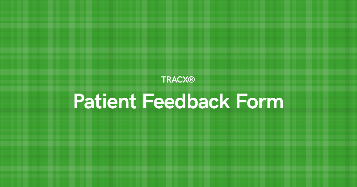 Patient Feedback Form