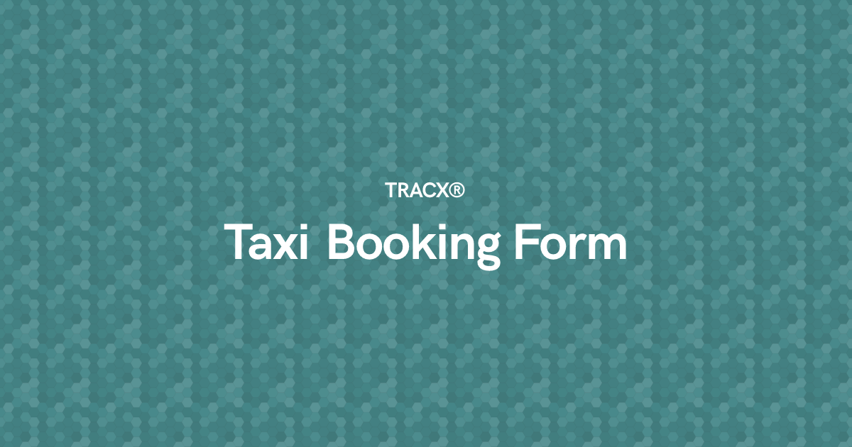 Taxi Booking Form