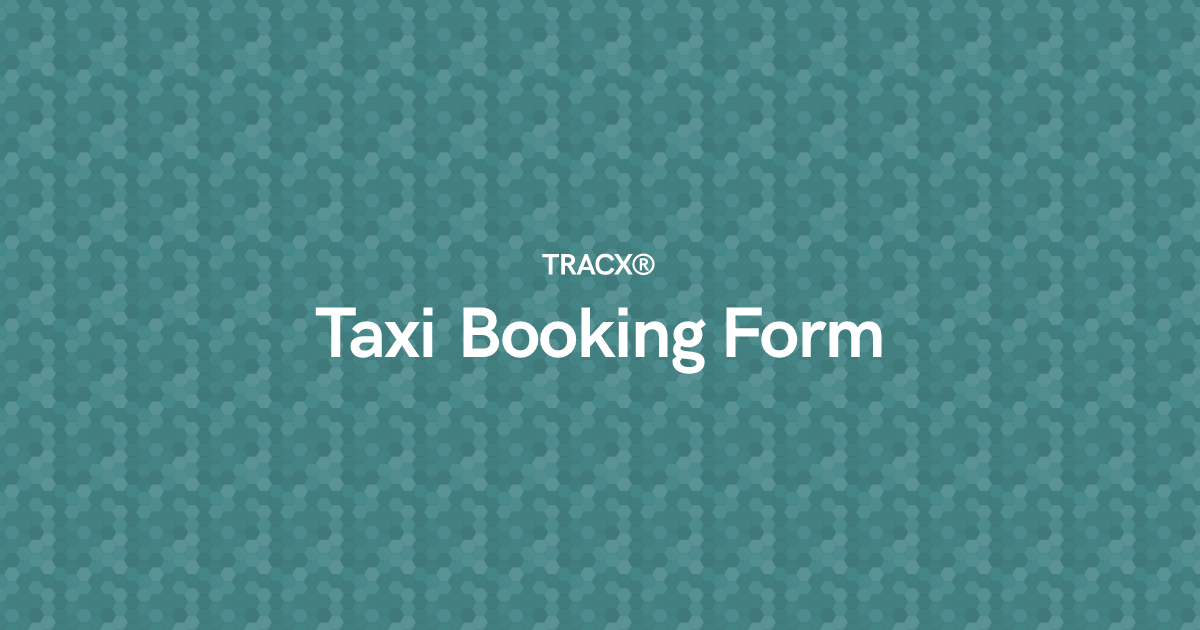 Taxi Booking Form