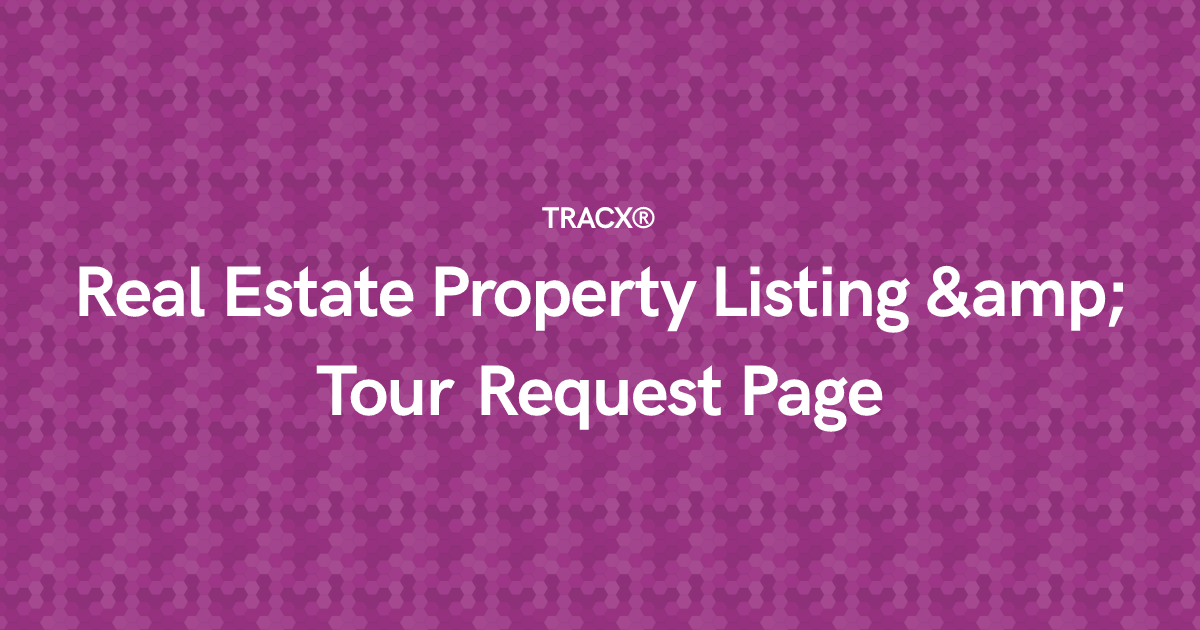 Real Estate Property Listing & Tour Request Page