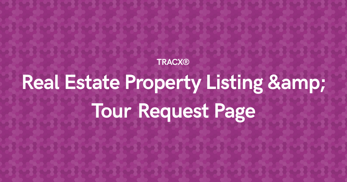 Real Estate Property Listing & Tour Request Page