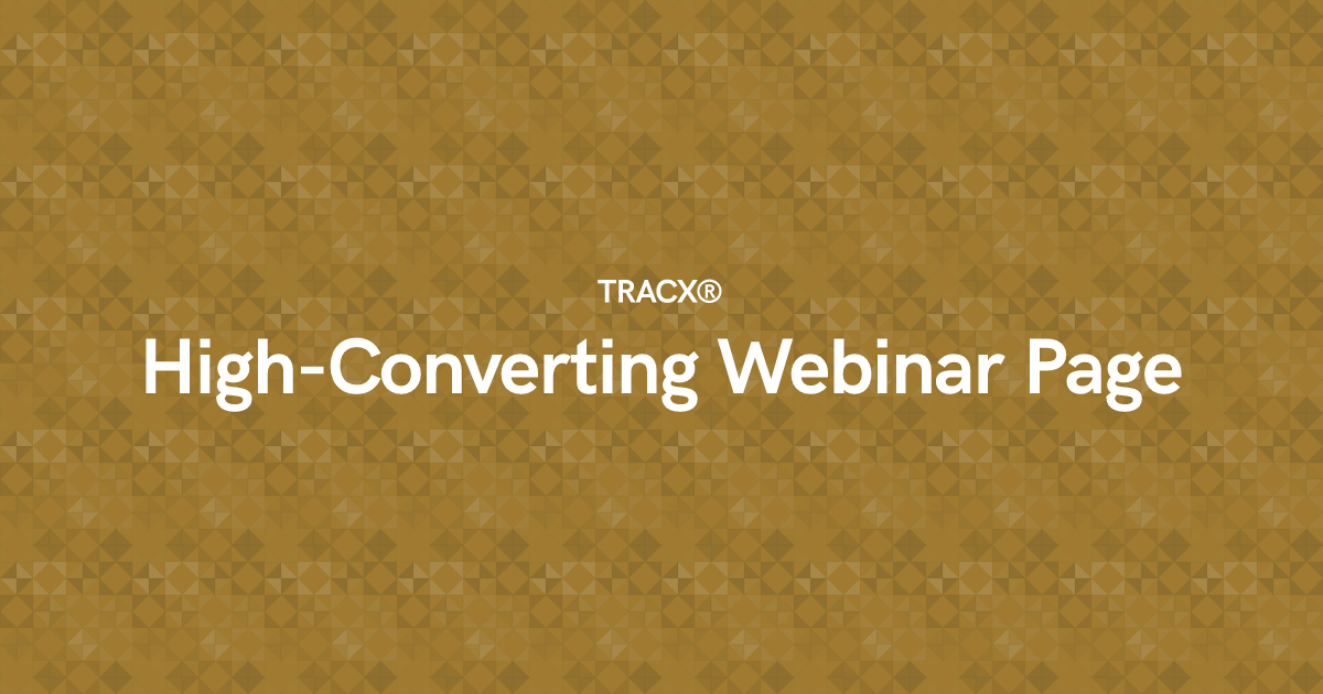 High-Converting Webinar Page