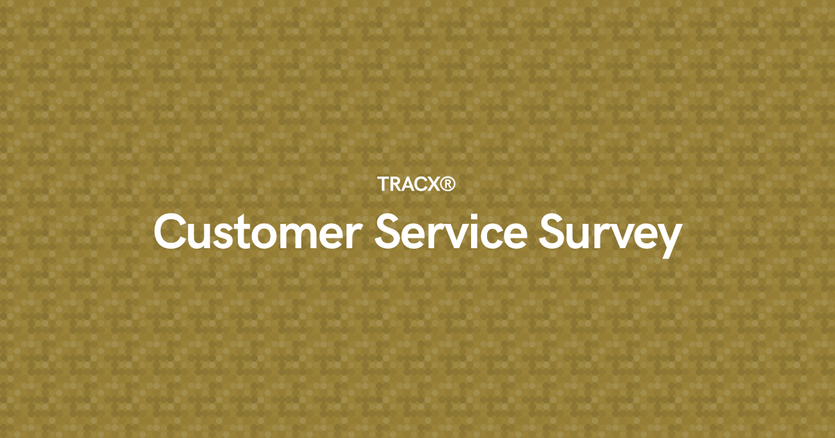 Customer Service Survey