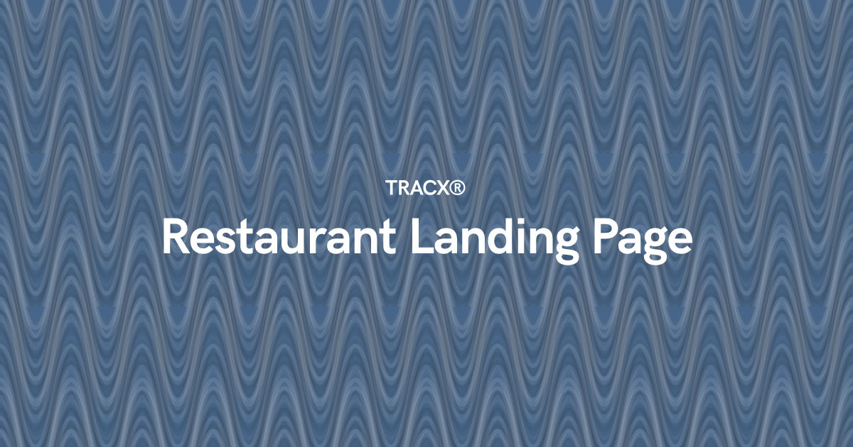 Restaurant Landing Page