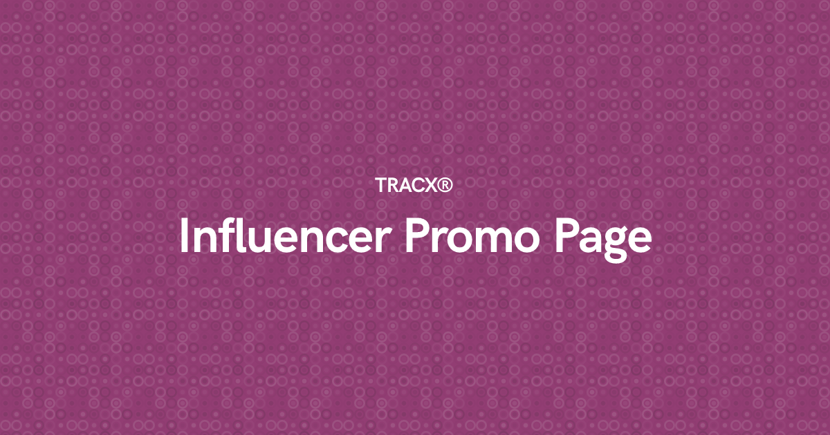 Influencer Promo Page