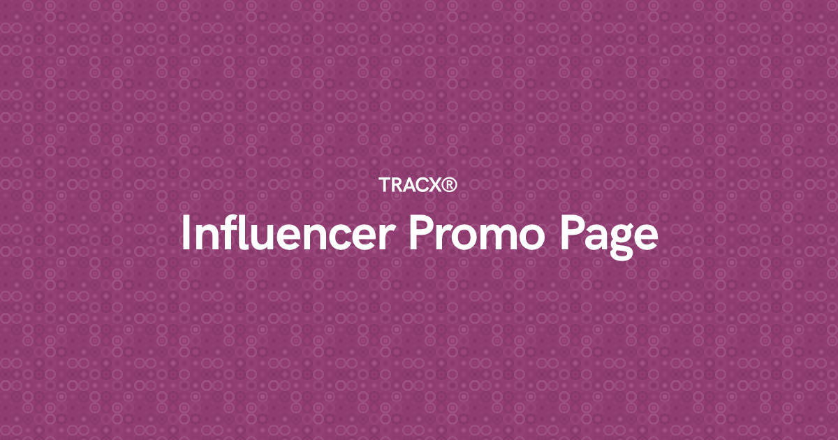 Influencer Promo Page