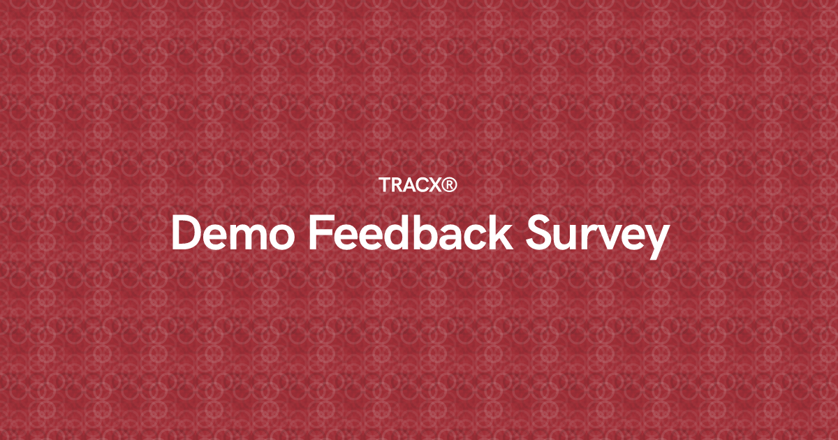 Demo Feedback Survey