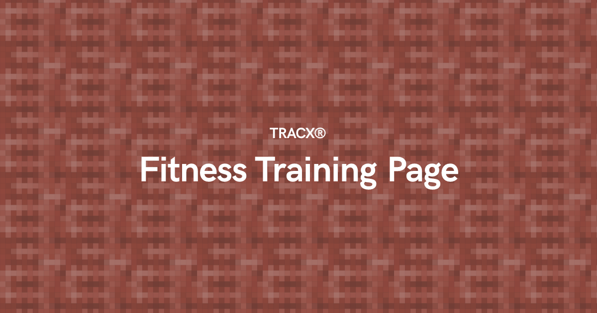 Fitness Training Page