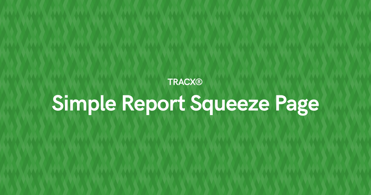 Simple Report Squeeze Page
