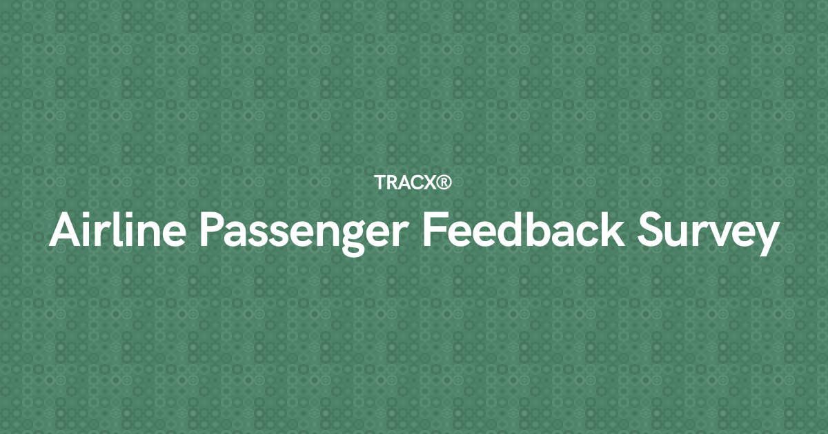 Airline Passenger Feedback Survey