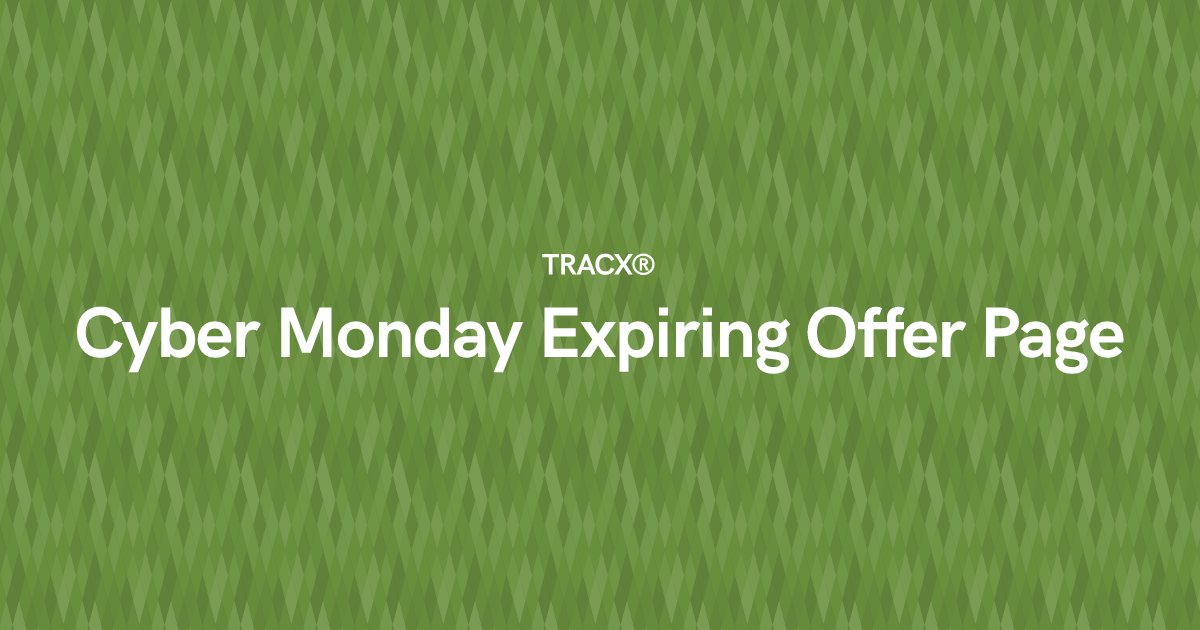 Cyber Monday Expiring Offer Page