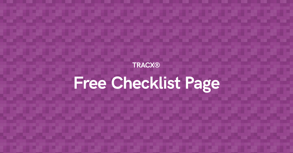 Free Checklist Page