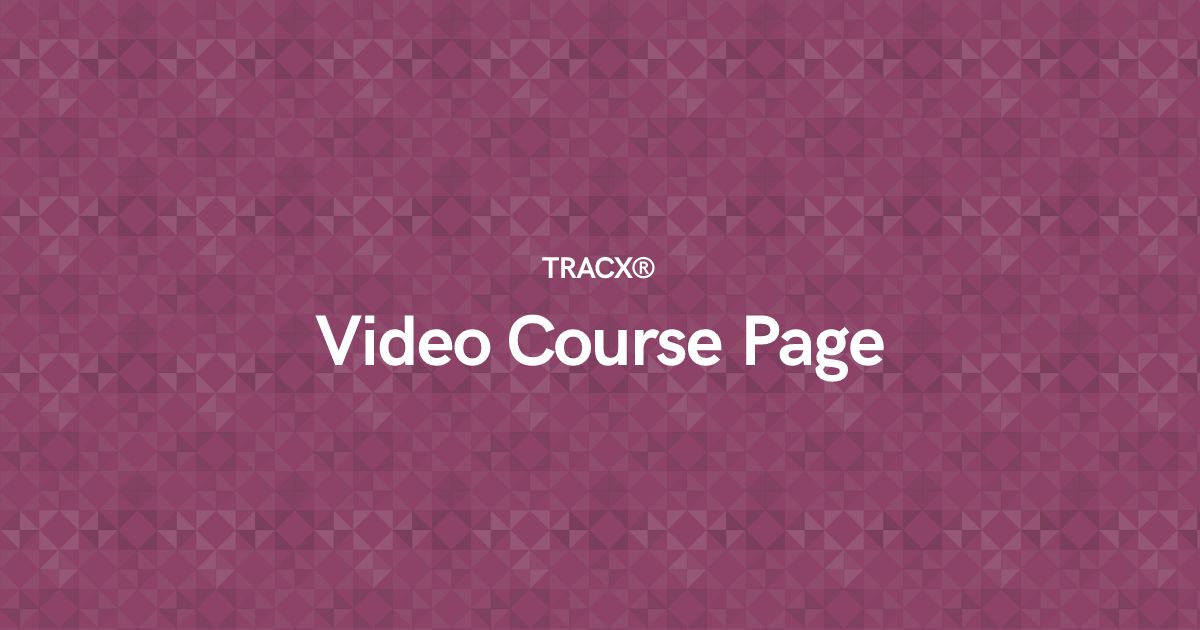 Video Course Page