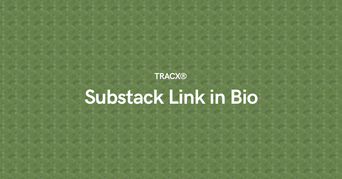 Substack Link in Bio