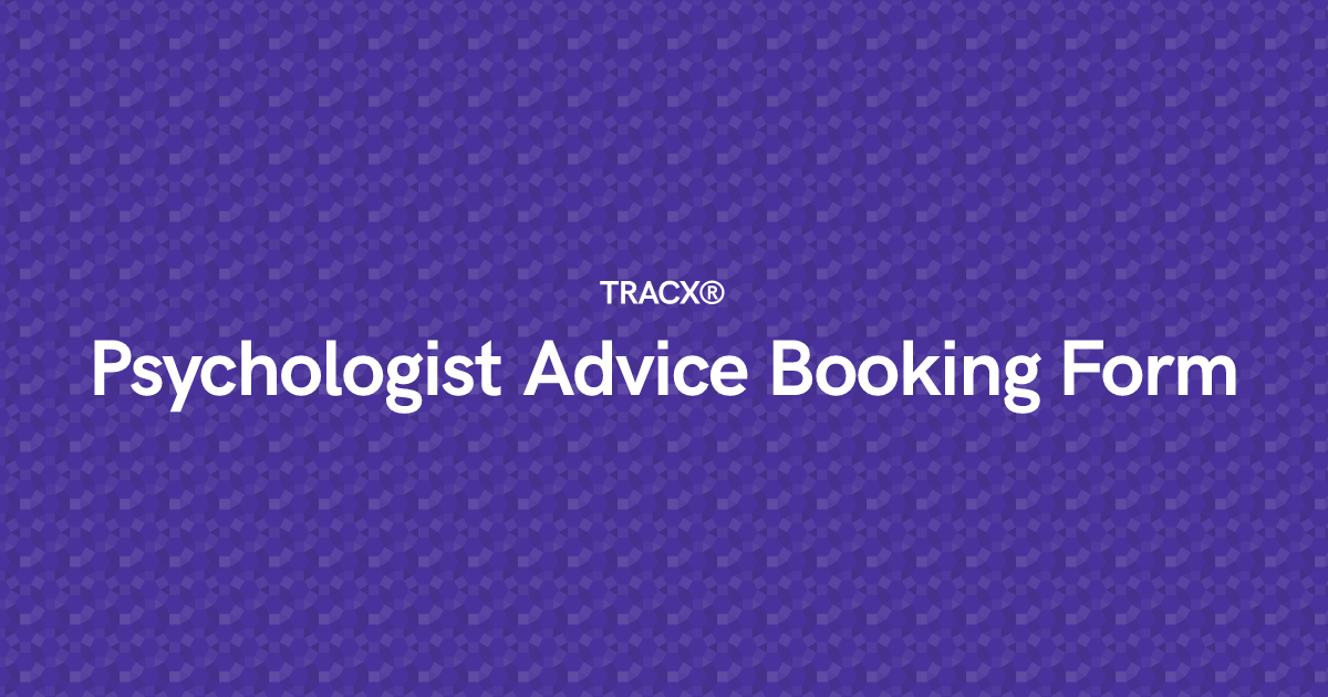 Psychologist Advice Booking Form