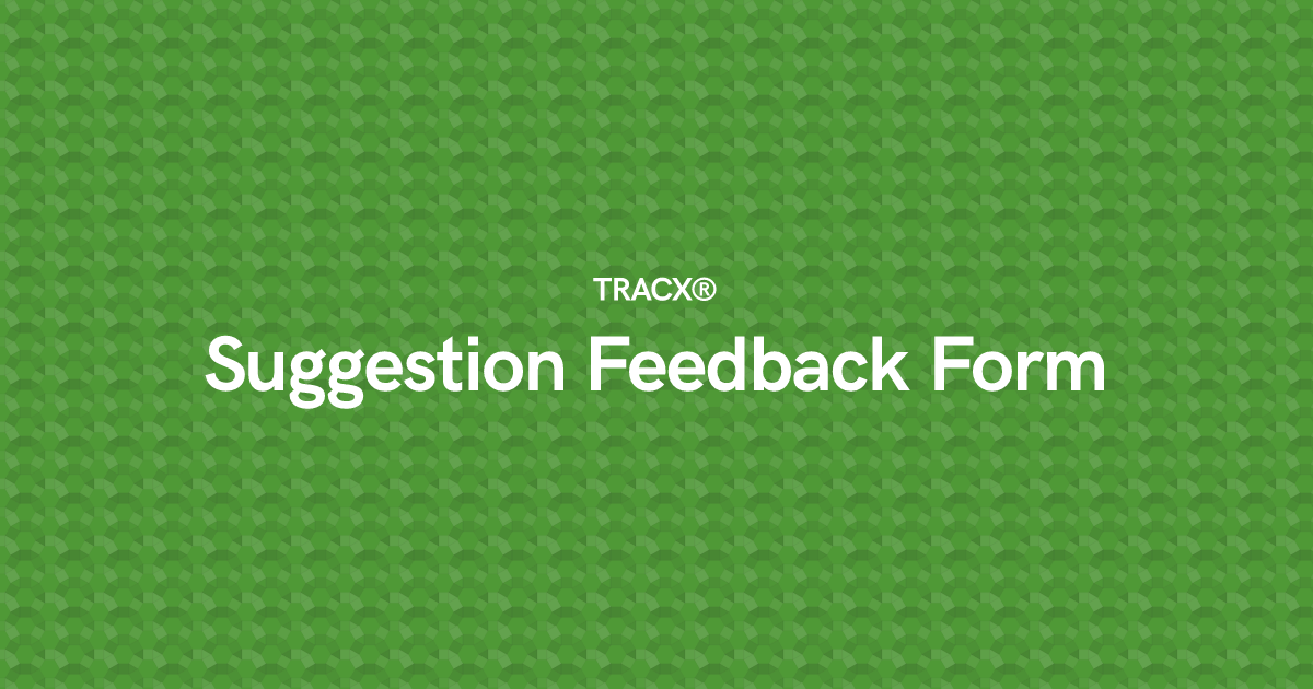 Suggestion Feedback Form