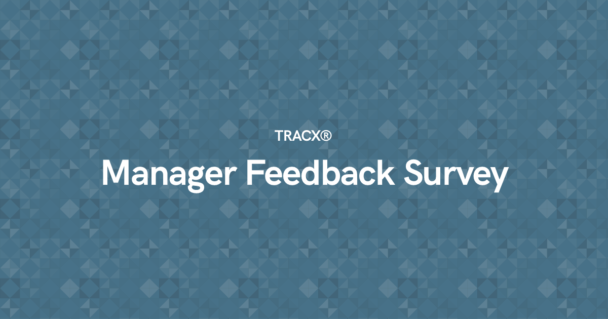 Manager Feedback Survey
