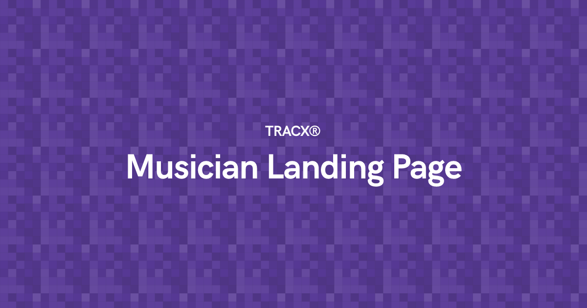 Musician Landing Page