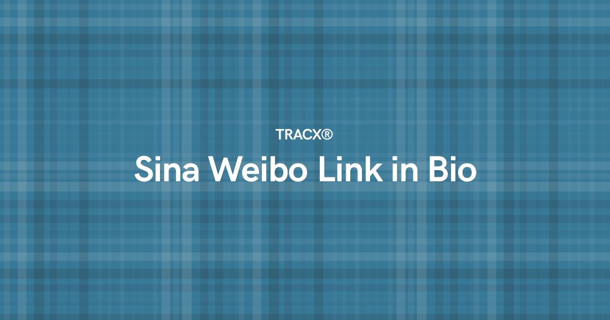 Sina Weibo Link in Bio