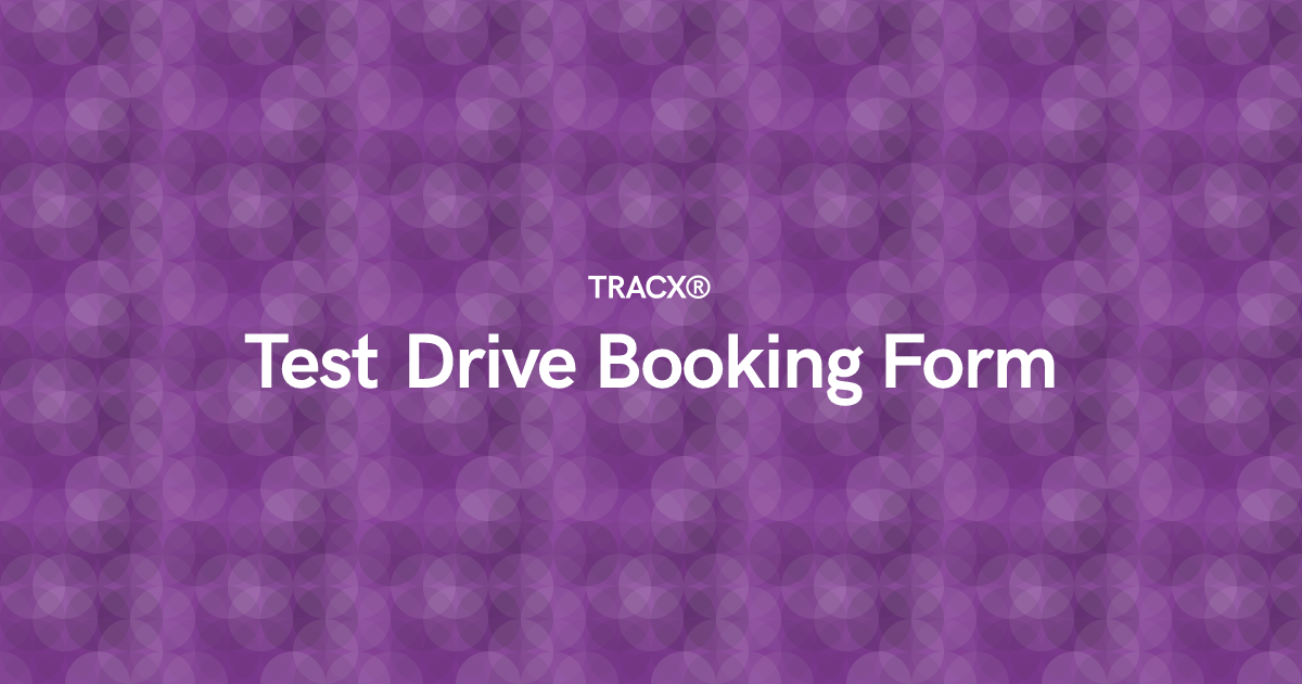 Test Drive Booking Form