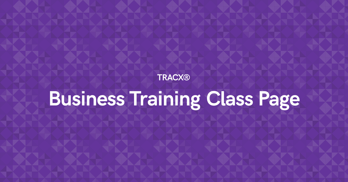 Business Training Class Page