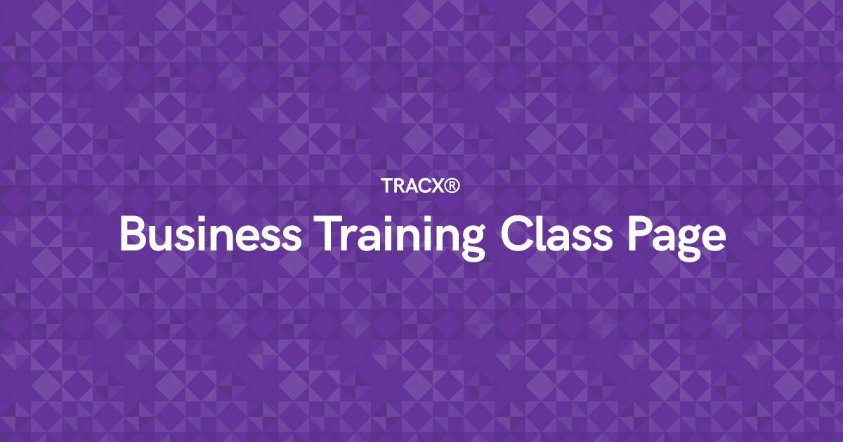 Business Training Class Page