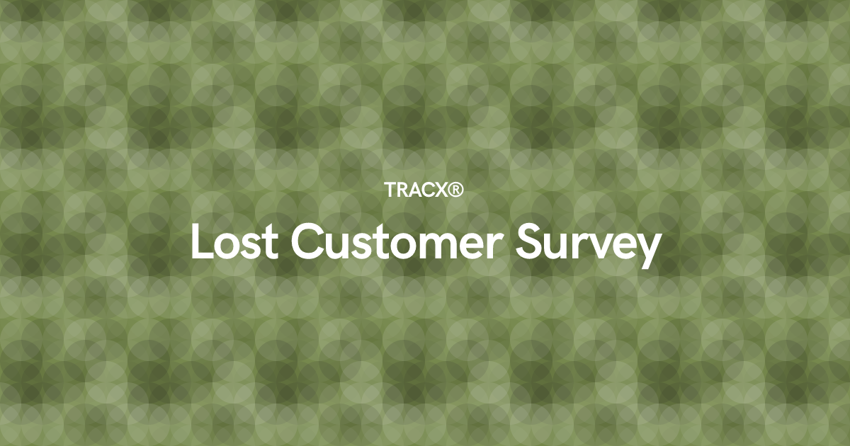 Lost Customer Survey