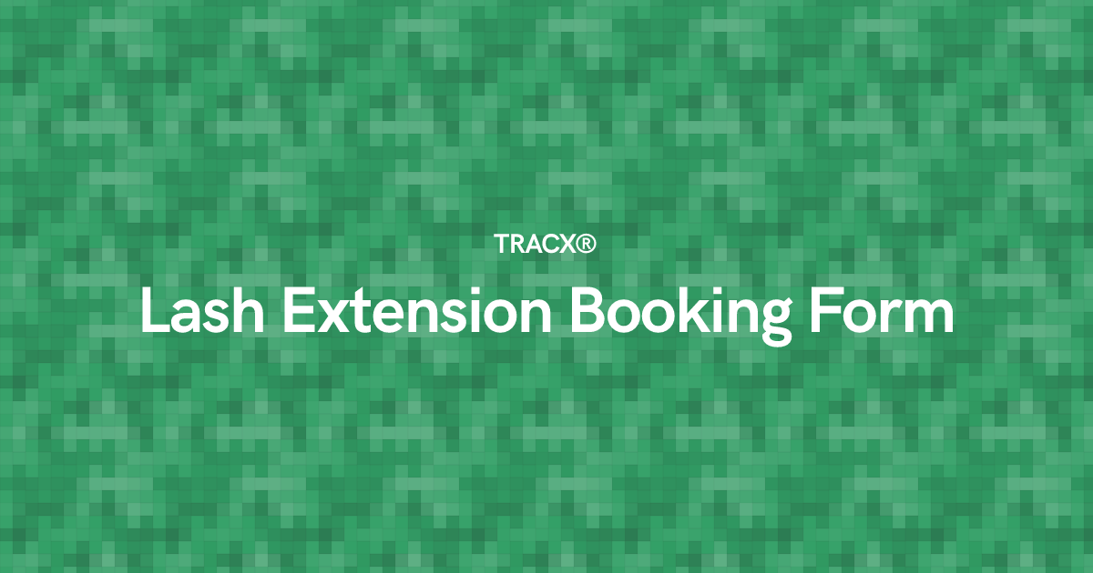 Lash Extension Booking Form