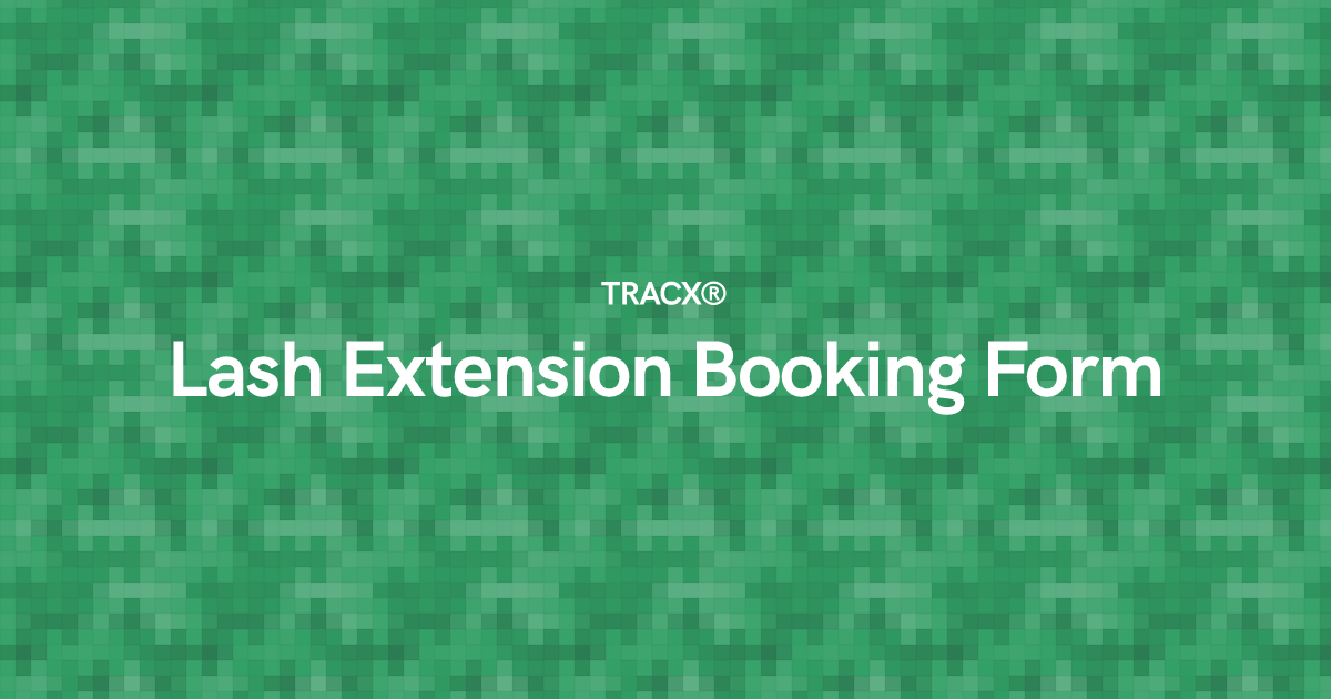 Lash Extension Booking Form