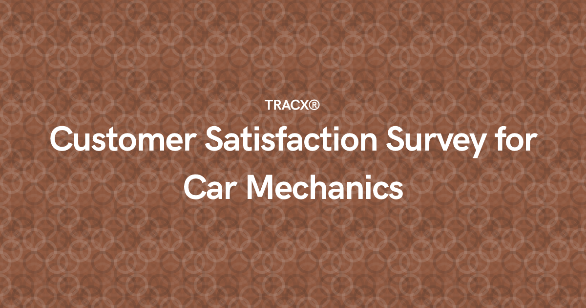 Customer Satisfaction Survey for Car Mechanics