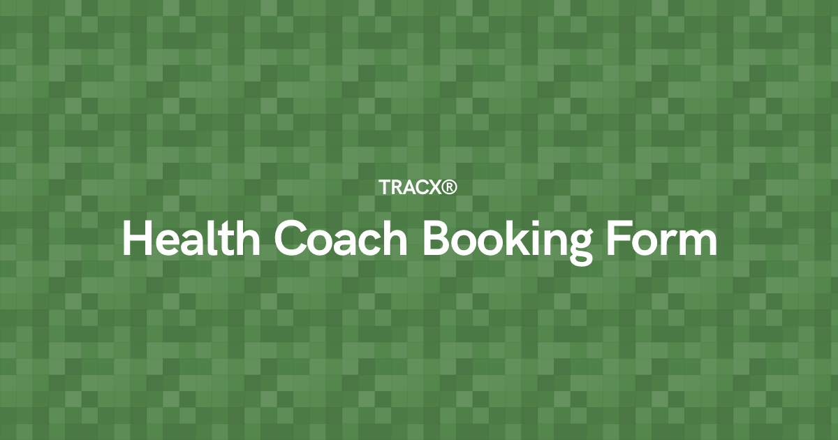 Health Coach Booking Form