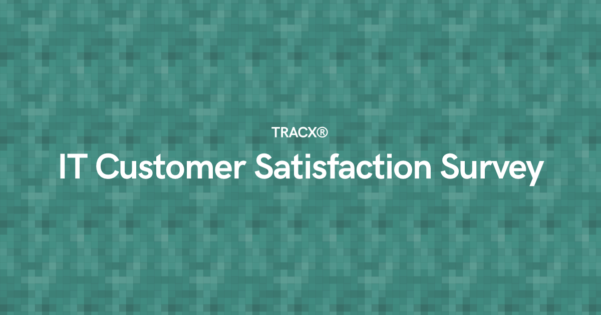 IT Customer Satisfaction Survey