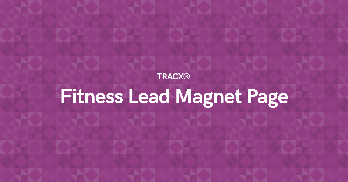 Fitness Lead Magnet Page
