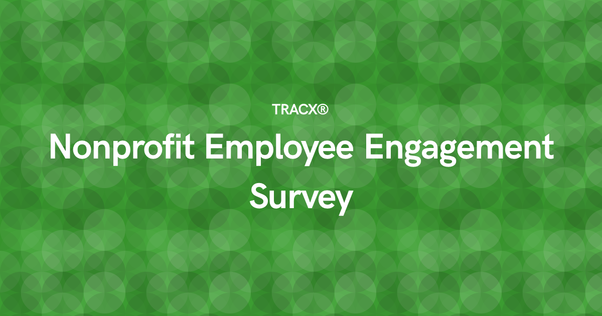 Nonprofit Employee Engagement Survey