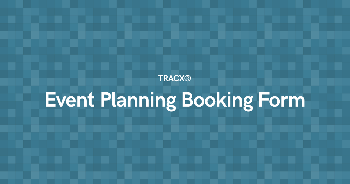 Event Planning Booking Form