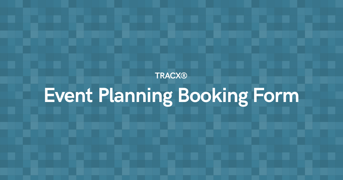 Event Planning Booking Form