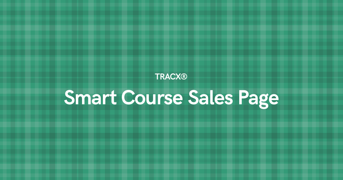 Smart Course Sales Page