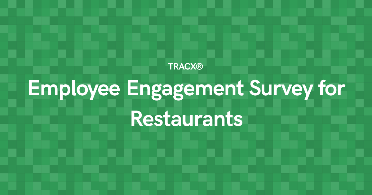 Employee Engagement Survey for Restaurants