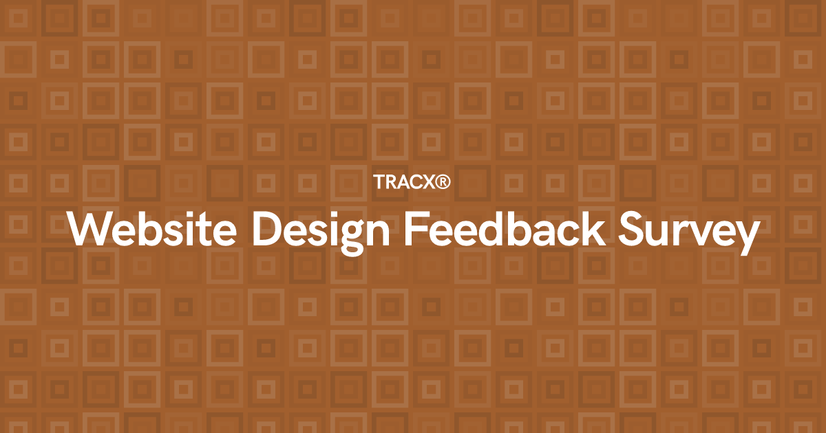 Website Design Feedback Survey